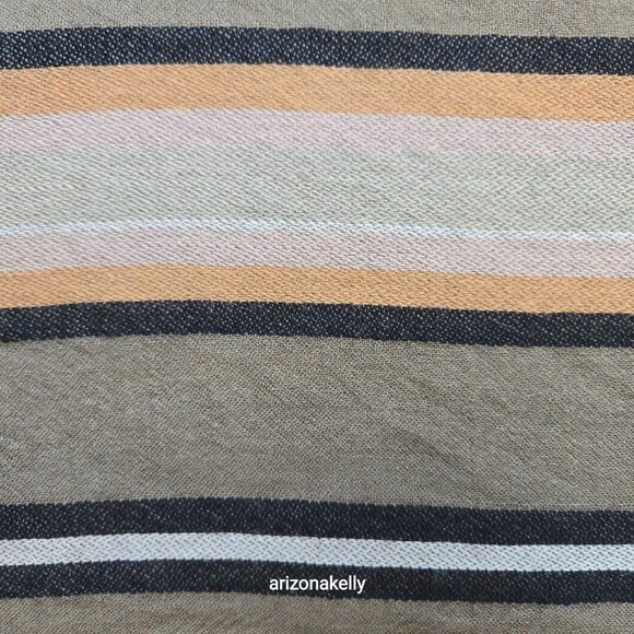 HUGE Wilfred Wool Stripe Blanket Scarf *FLAW* Aritzia - Picture 8 of 13